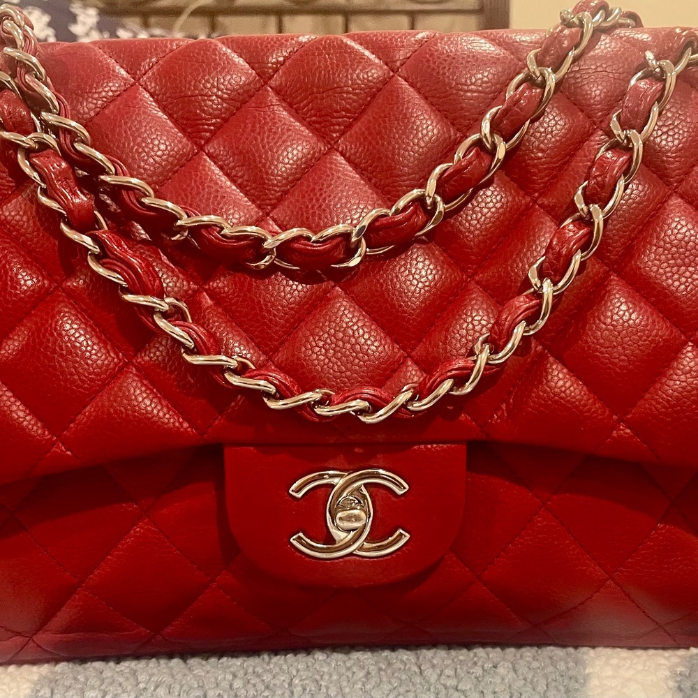 Chanel Double Classic Flap Caviar